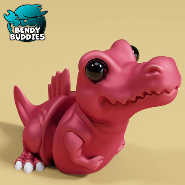 Snoozy Cute Dinosaur / Spinosaurus Articulated / Print-in-Place Dino Creature / Wild Jurassic Beast / Swimming Water Monster / Fantasy World Encounter
